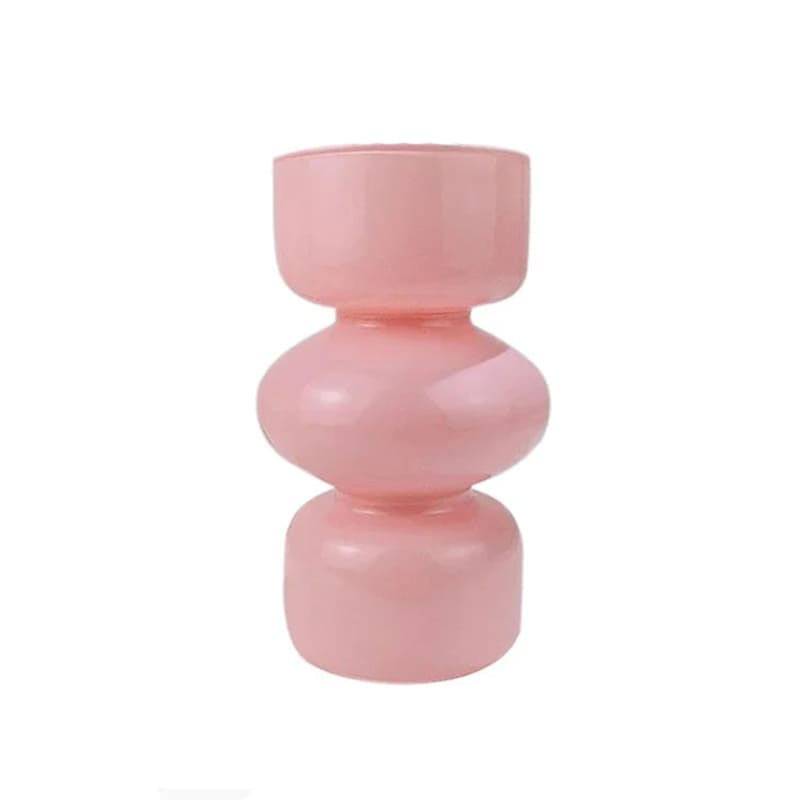 Vase en Verre Coloré Rose
