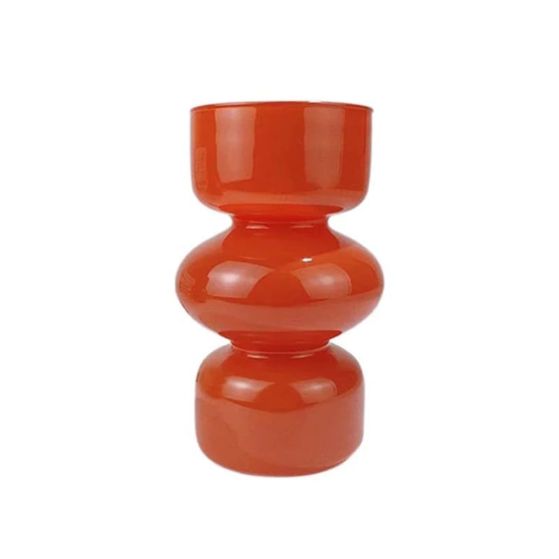 Vase en Verre Coloré Rouge