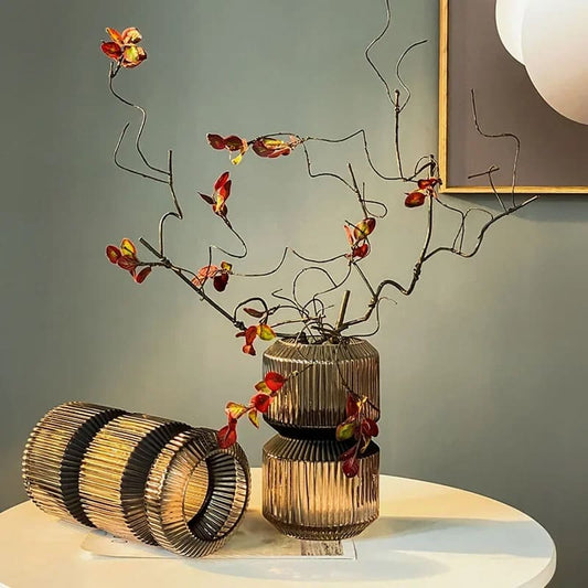 Vase en Verre Noir Design Intérieur