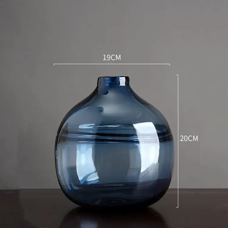 Vase en Verre Transparent Boule