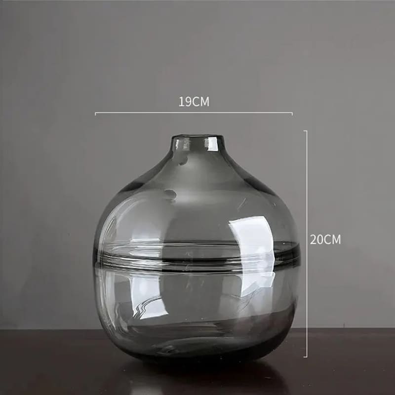 Vase en Verre Transparent Déco