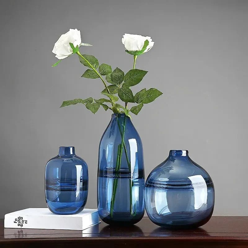 Vase en Verre Transparent Design