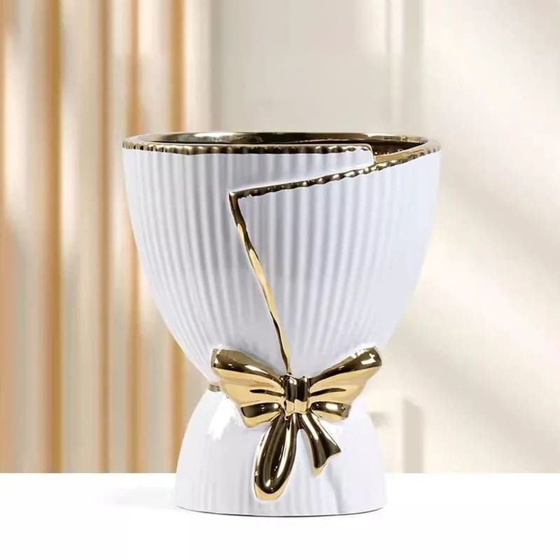 Vase pour Orchidée Blanc