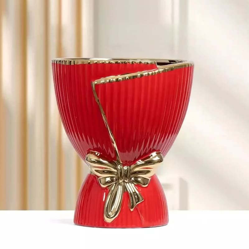 Vase pour Orchidée Rouge