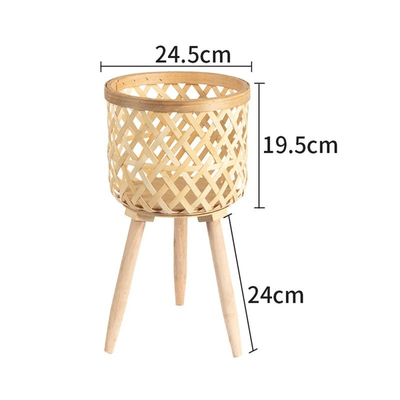 Cache-Pot en Bambou 19,5cm