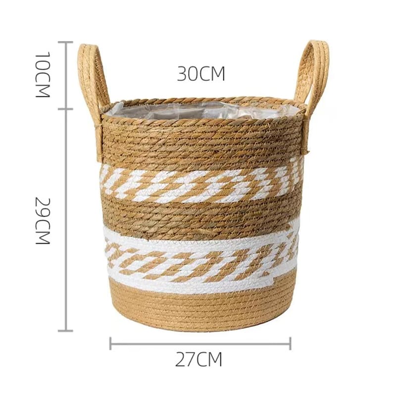 Panier Cache-Pot Beige Grand