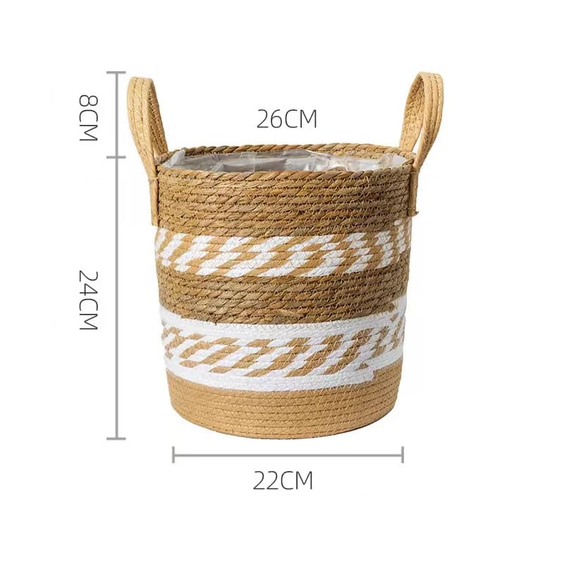 Panier Cache-Pot Beige Moyen