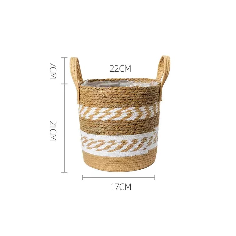 Panier Cache-Pot Beige Petit