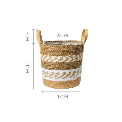 Panier Cache-Pot Beige Petit