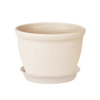 Petit Pot de Fleur en Plastique Beige