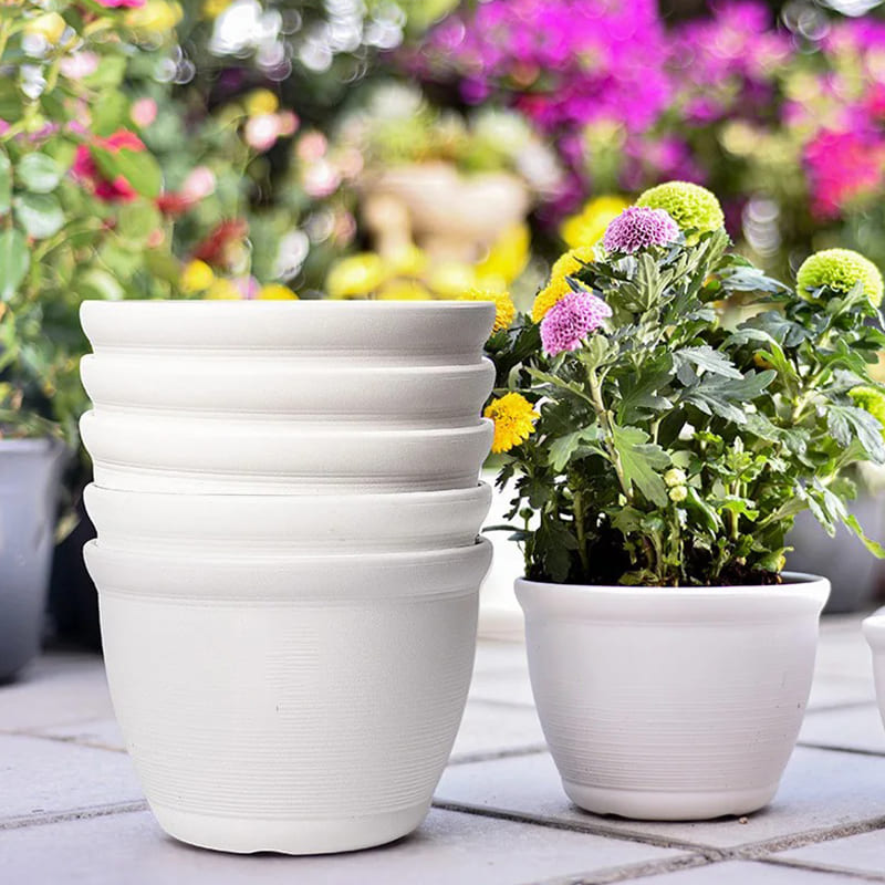 Petit Pot de Fleur en Plastique Extérieur