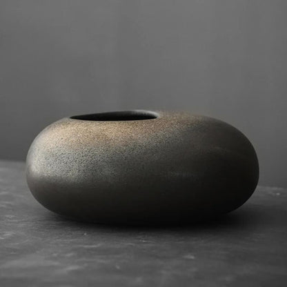 Petit Vase Japonais Noir