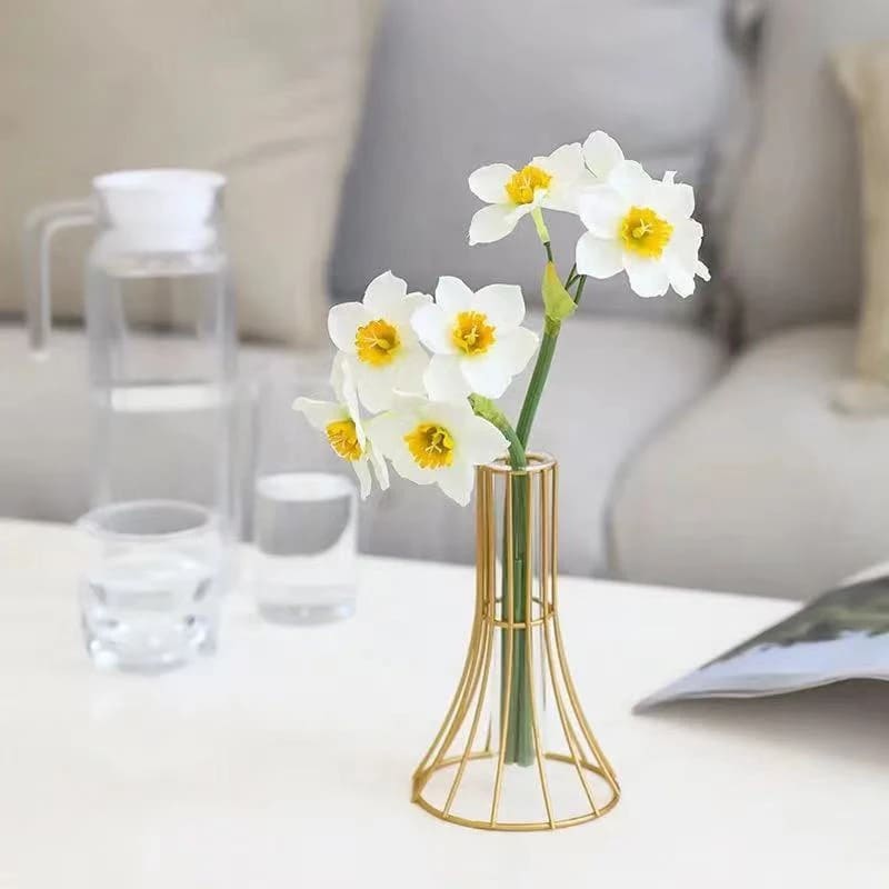 Petit Vase en Fer Forgé Fleur