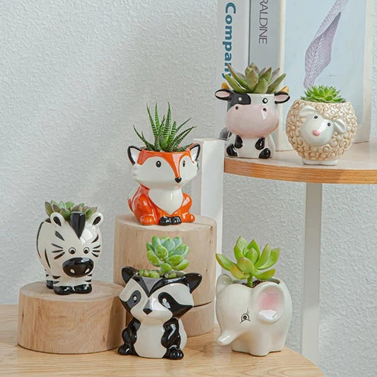 Pot de Fleur Animaux Succulentes