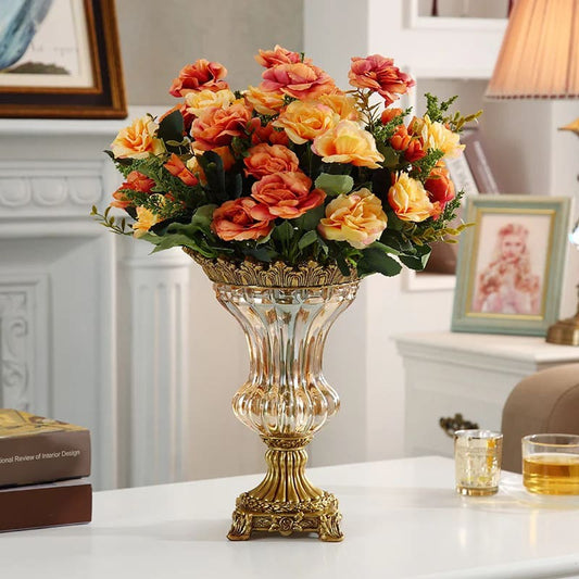 Vase Ancien en Verre Bouquet