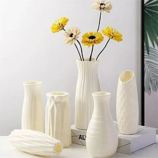 Vase Blanc Plastique Intérieur