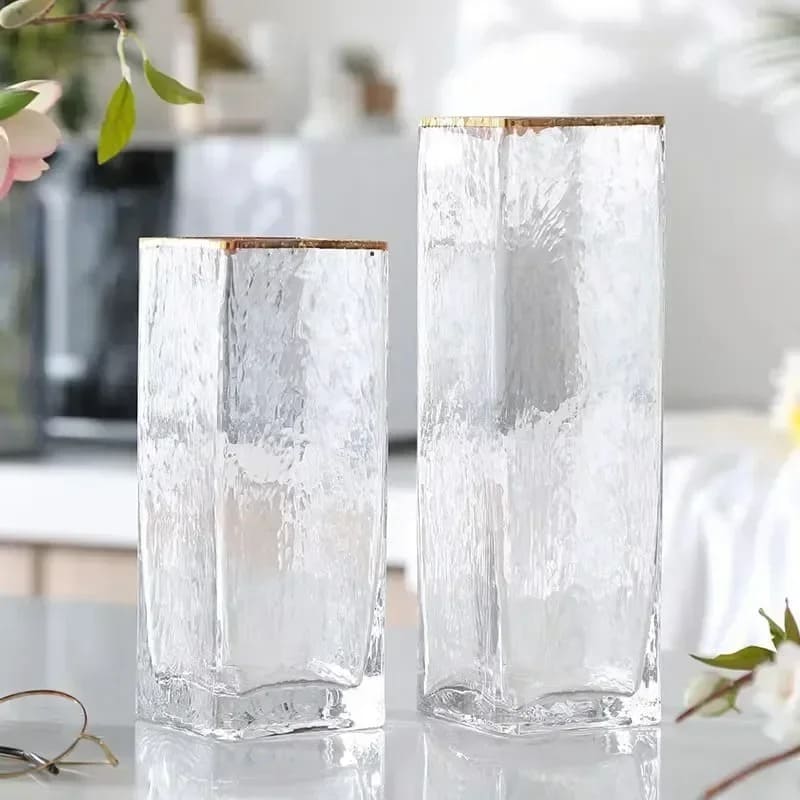 Vase Carré en Verre