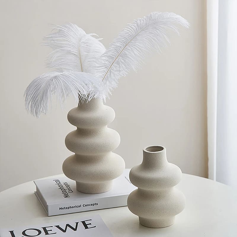 Vase Céramique Beige Pampa