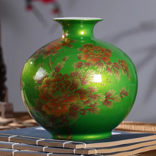 Vase Chinois Vert Design