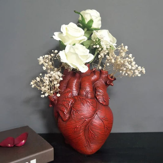 Vase Cœur en Résine