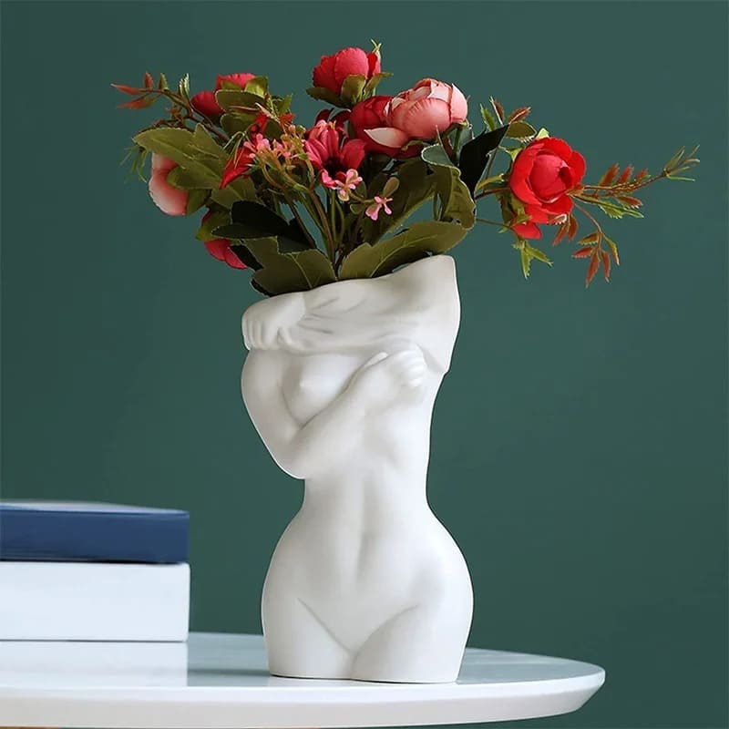 Vase Corps Femme Nue Art