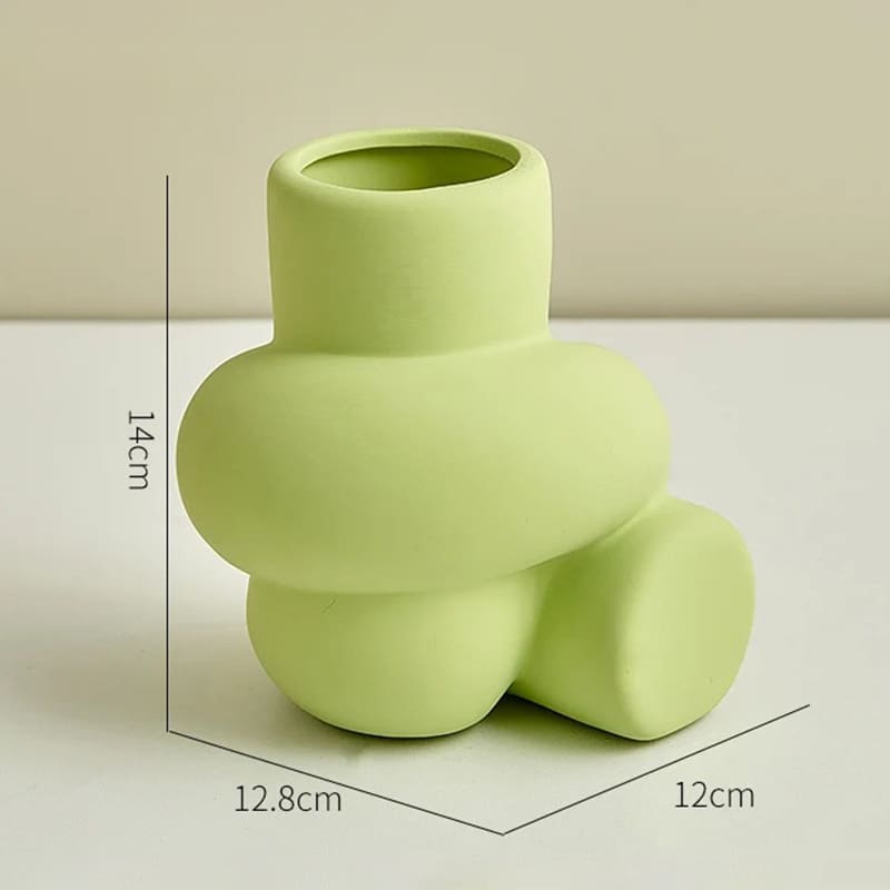 Vase Nœud Coloré Vert