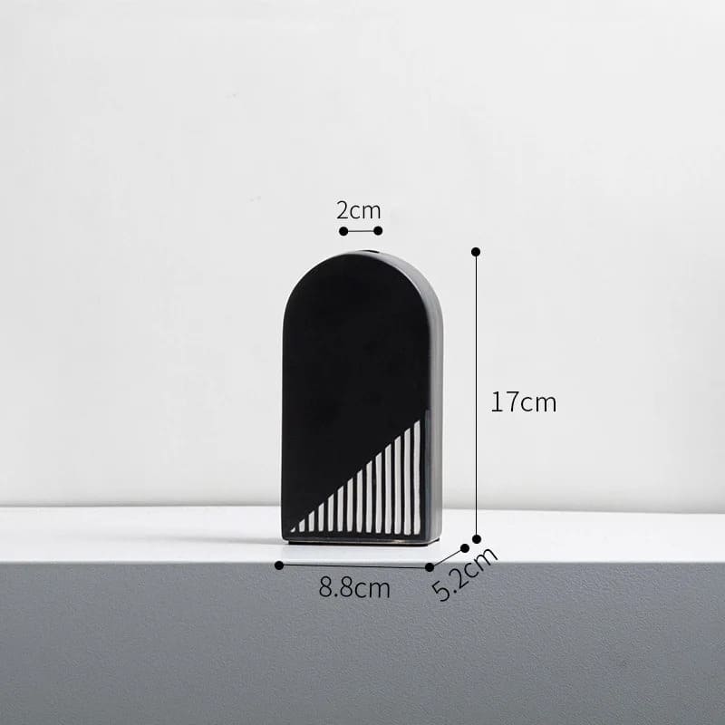 Vase Noir et Blanc Design Arche