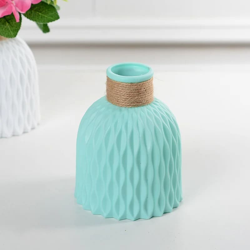 Vase Plastique Bleu Vert