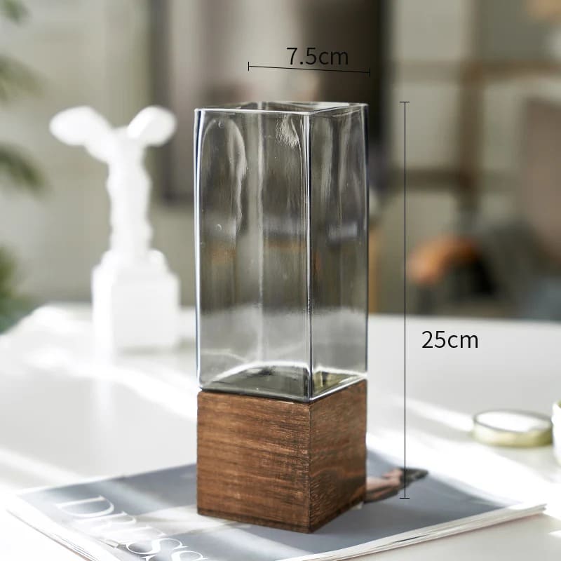 Vase Rectangulaire Transparent Carré