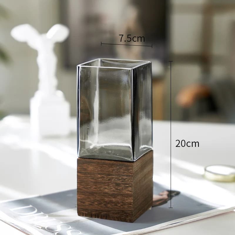 Vase Rectangulaire Transparent Petit