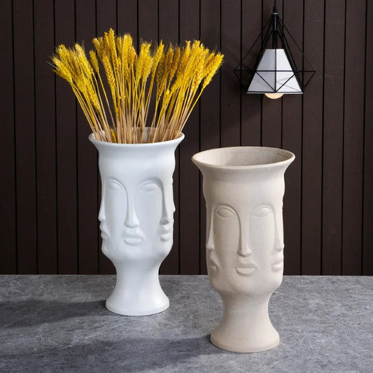 Vase Visage Design Céramique