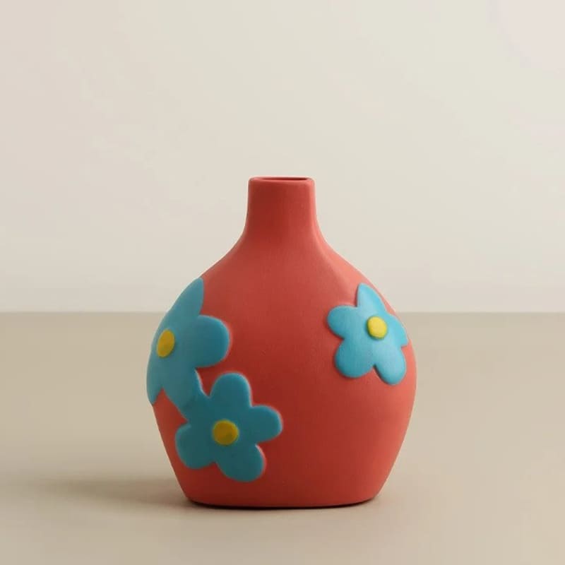 Vase à Fleur Original Rouge