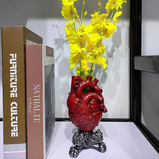 Vase en Forme de Cœur Humain Fleur