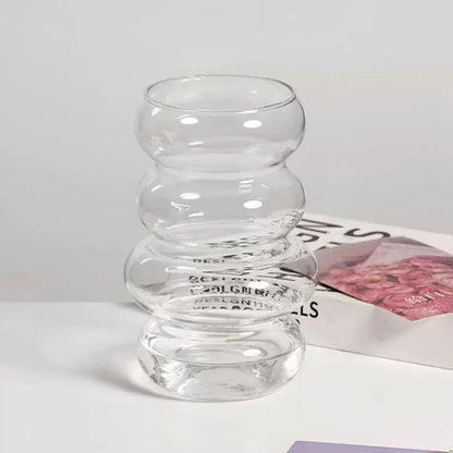 Vase en Verre Design Transparent